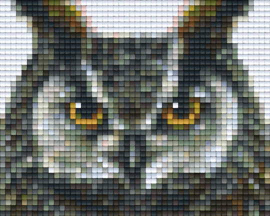 Realistic Owl One [1] Baseplate PixelHobby Mini-mosaic Art Kit
